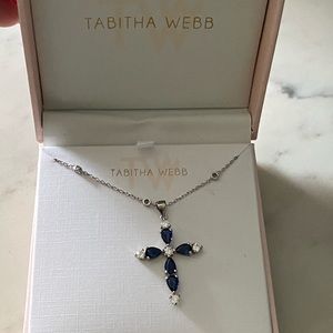 Tabitha Webb cross necklace in sterling silver